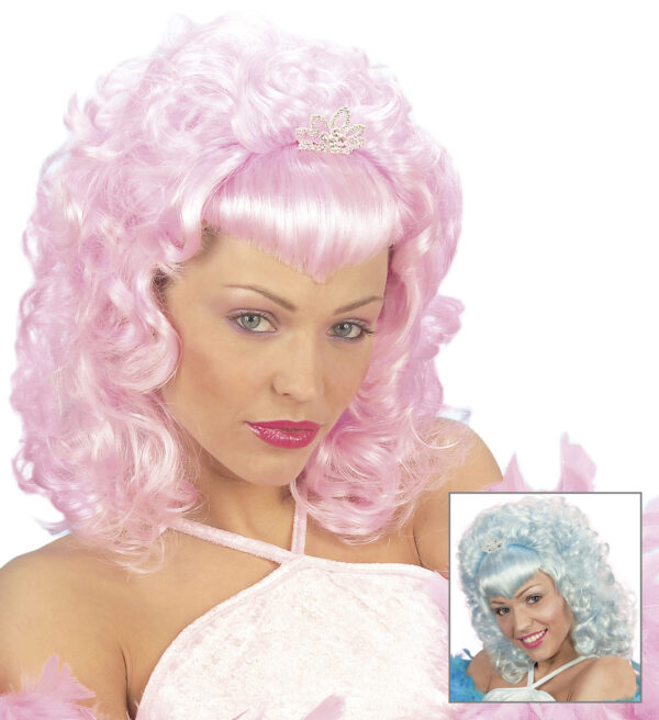 GLAMOU WIGS W/STRASS TIARA