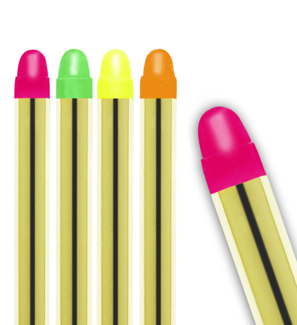 SET MIT 5 NEONFARBENEN MAKE-UP STIFTEN