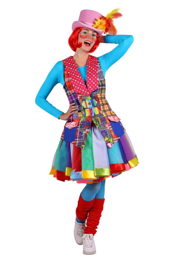 Damenweste Clown verschiedene Farben Gr. M