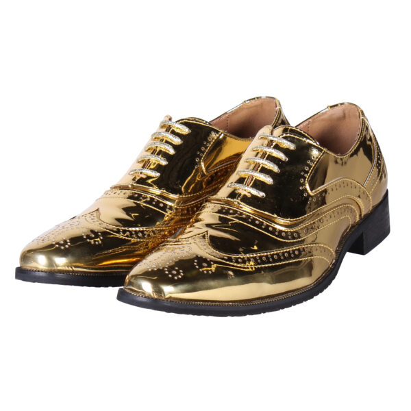 Herrenschuhe Metallic Gold Gr. 47