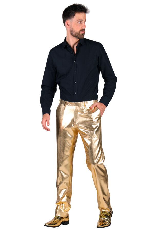 Herrenhose Metallic Gold Gr. 46