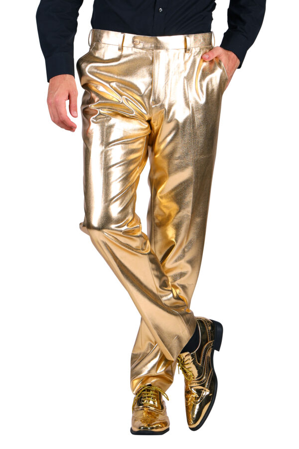 Herrenhose Metallic Gold Gr. 46 – Bild 2