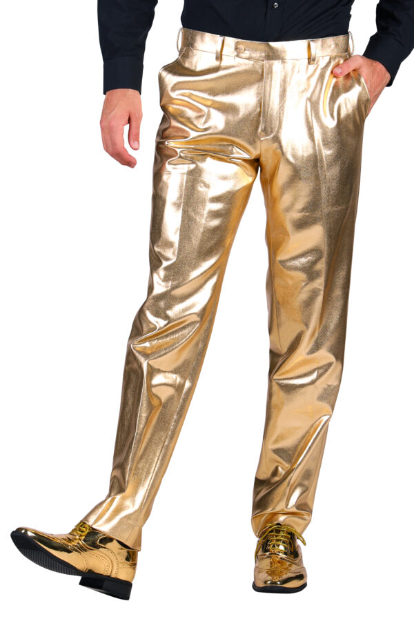 Herrenhose Metallic Gold Gr. 46 – Bild 3